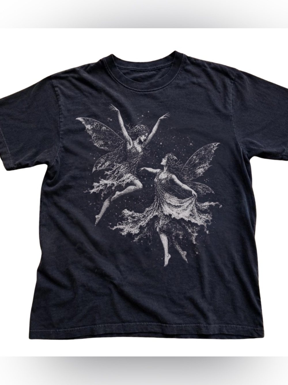 Grunge Dancing Fairies Dark Gothic Graphic T-shirt